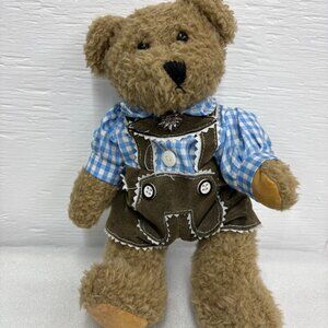 Vintage G Wurm Germany Bear Alpine Lederhosen Look Jointed and Posable